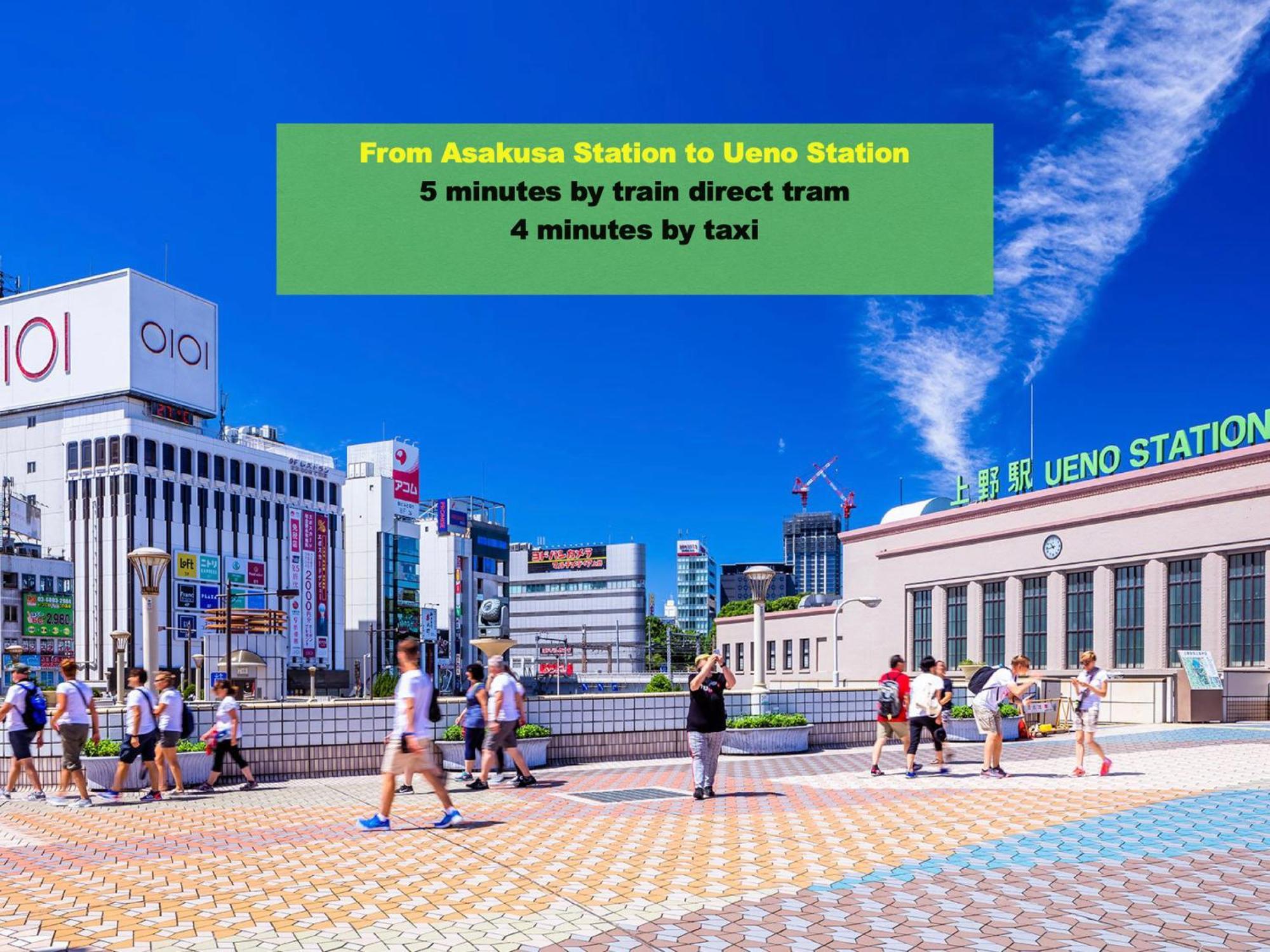 浅草寺3分 浅草駅6分 寝室+リビング2-4人 スカイツリービュー 駅近 成田空港&羽田空港直通 Appartement Tokio Buitenkant foto